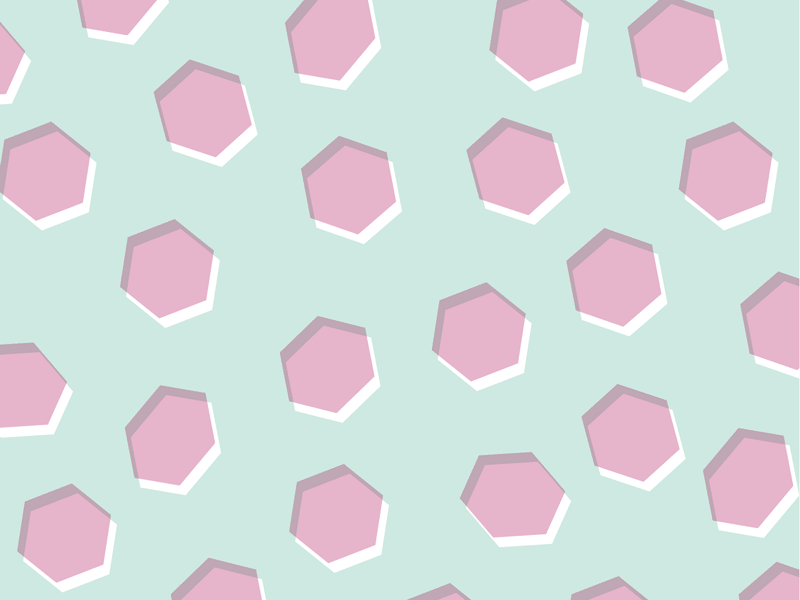 Overlaps Pattern geometric gif hexagon illustration interior decor pattern product design pulsation vibration