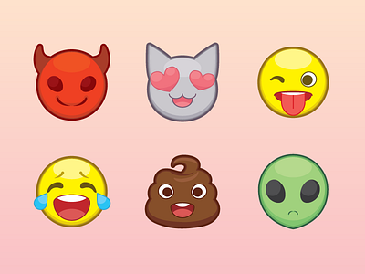 Some Emojis by Naomi María Szczesiul Coale on Dribbble