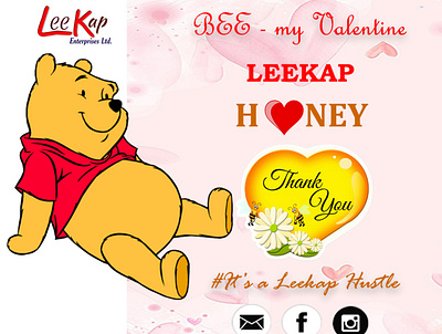 Valentine 2020 ad foresthoney graphicdesign honey honeybee leekap marketing organic socialmedia