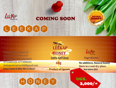 LEEKAP HONEY 60g ad branding honey leekap natural honey organic social media social media marketing socialmedia