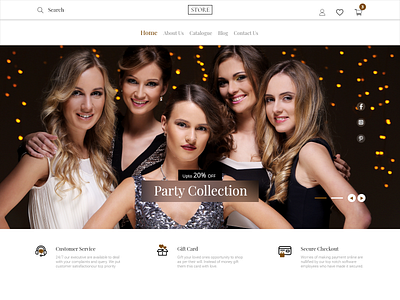 Ecommerce Fashion UI design ecommerce fashion hero section ui