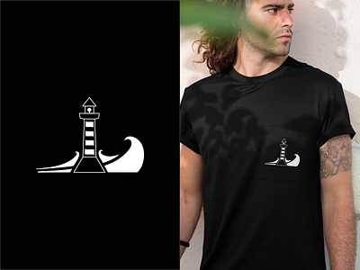 Lighthouse and Waves design fashion