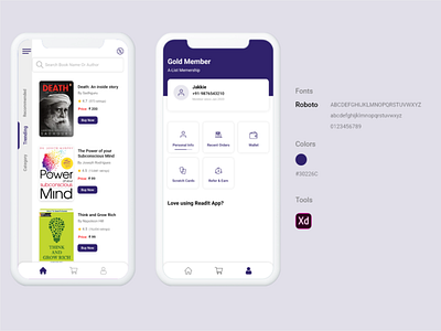 Online_Book_Purchase App UI Design