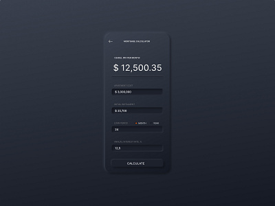 Daily UI 004 | Mortgage calculator concept