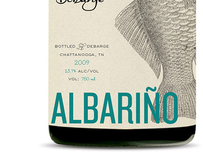 Albariño bottle design design etching texture typography wine