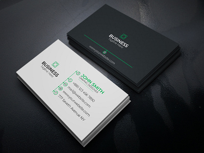 Business Card animation branding card clean color colorful colourful corporate creative graphic design illustration illustrator logo ui