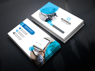 Business Card branding business card card clean color colorful colourful corporate illustration logo