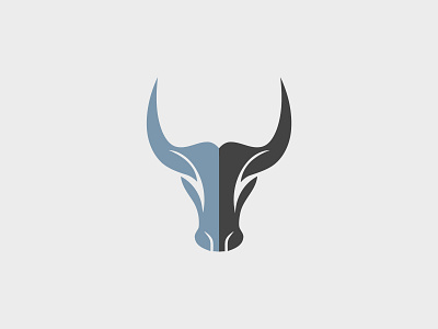 Bison icon Logo mark branding