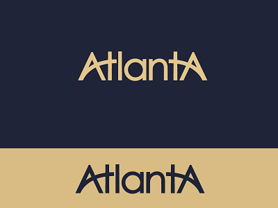 AtlantA Logo mark branding app atlanta branding clean crative logo flat font logo graphic design latter logo logo logo design logo mark logos mimimal minimalist mordan logo professional logo