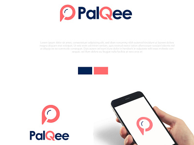 palqee branding logo design - pq letter logo