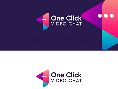 Video chat branding brand design branding chat graphicdesigner icon identity logo logos symbol video chat