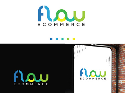 flow ecommerce logo design