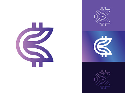 Cryptalyze + C Logo and Token Concept altcoin blockchain brand branding c nft coin crypto currency ethereum gradient identity letter c lettering logo nft symbol token unused wallet web3