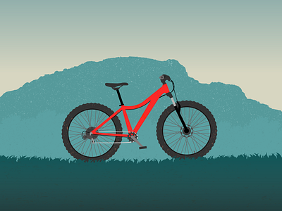 Mountainbike bike illustration