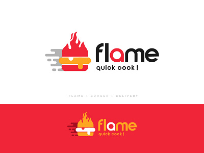 flame food logo design flat icon illustration illustrator logo logodesign minimal modern logo ui