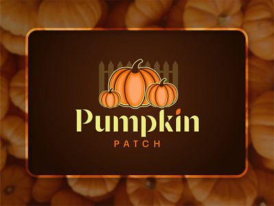pumpkin patch branding design flat icon illustration illustrator logo logodesign minimal official playoff ui