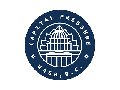Capital Pressure Delivery Service branding logo marijuana vector washington dc