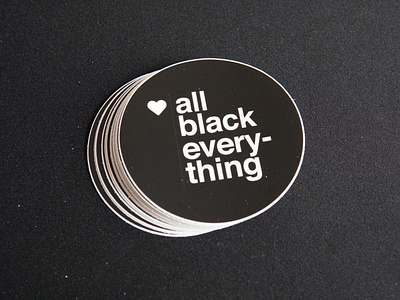 All Black Everything Sticker by Mr. Malcolm on Dribbble