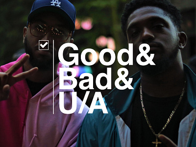 "Good Bad & U/A" adobe xd african american branding design graphic design podcast art typography