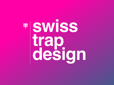 Swiss Trap Design design gradient helvetica swiss design trap music typogaphy