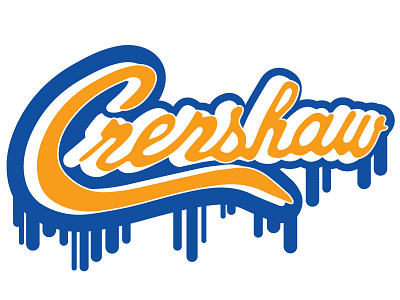 Crenshaw & Slauson design drip graphic design illustration lettering letters nipsey hussle vector