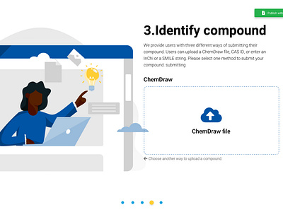 Identify Compound branding chemist flat design graphic design illustration ilustrator upload vector