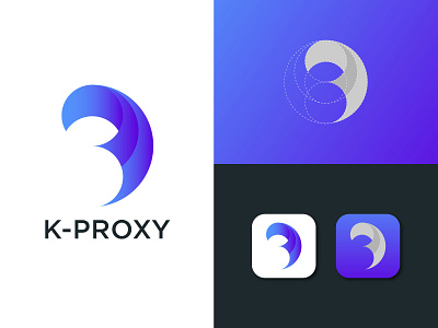 K-PROXY LOGO ! business logo icon letter logo logo logo design modern professional logo symbol unique