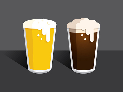 Beer beer design flat icon guiness illustration lager pint vector
