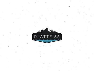 Platte 56 Townhomes brand branding identity logo mountains rockies vector water