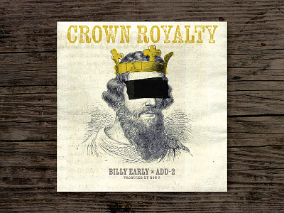 Crown Royalty album album cover crown engraving graphic design king