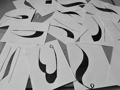 Letterform Design : Gujarati Script bangalore gujarati india ink letterform design letters puja khurana typeface typography