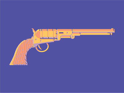 Revolver design gun illustration modern revolver vector vector art vector illustration weapon