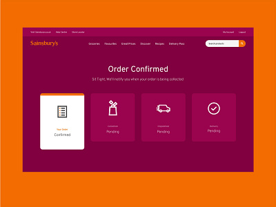 Sainsburys order online process cart checkout delivery ecommerce store ui ui design ux website
