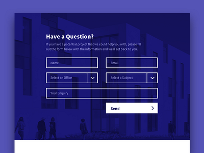 Contact Enquiry Form clean contact enquiry fields form minimal text ui ux web