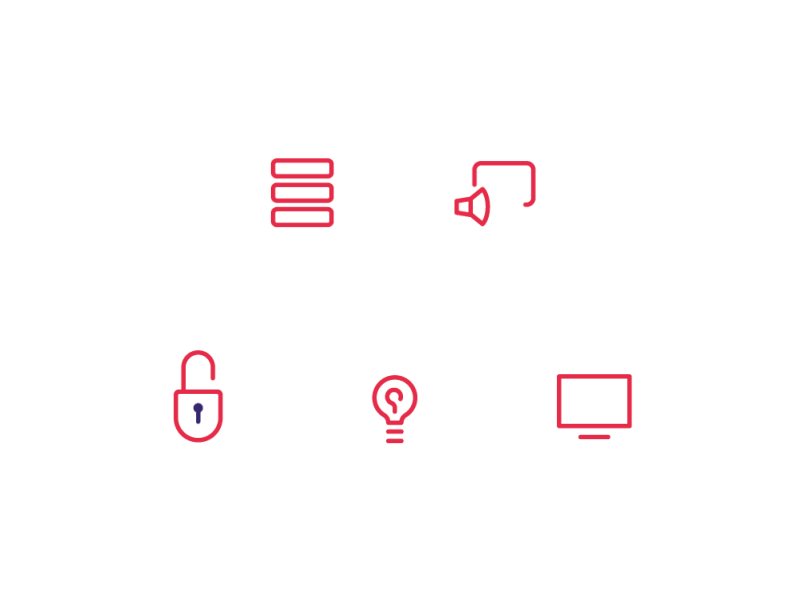 Icon hover animations by Simon Ward for VIA Creative on Dribbble