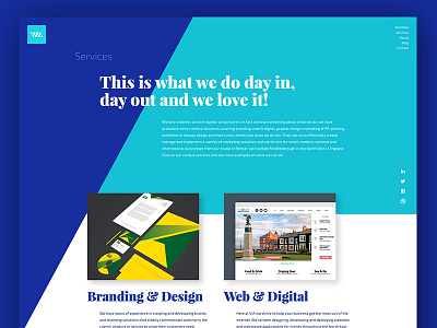 Website Homepage Concept design font header home landing modern page serif services ui ux web