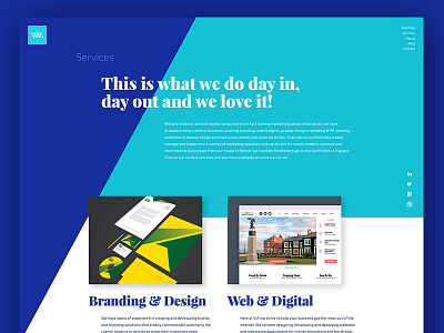 Website Homepage Concept