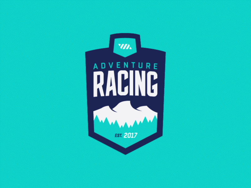 Racing Logo Development animation crest development gif logo motion process racing running shield sport