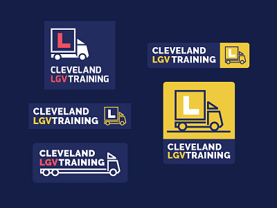 Cleveland LGV Logo development brand design icon industrial learning logo lorry training truck