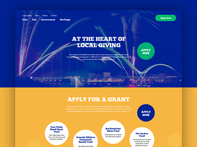 Charity Homepage Development charity colourful community design desktop fun homepage landing ui ux web website