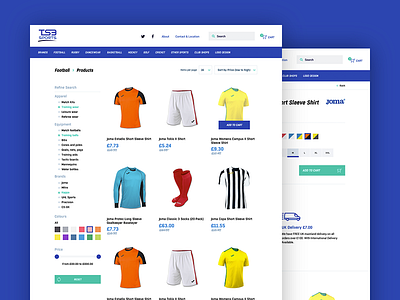 Sports Shop and Products design ecommerce mobile products shop sports store ui ux website
