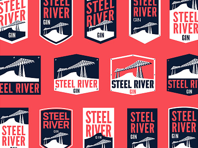 Steel River Gin Logo Development