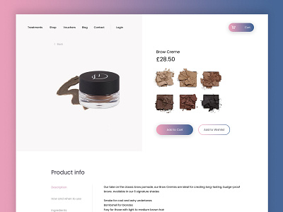 Make-Up Store Concept beauty clean cosmetics design ecommerce ecommerce shop make up ui ux website