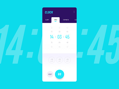 Timer App Concept app app design mobile sports timer ui ui design ux