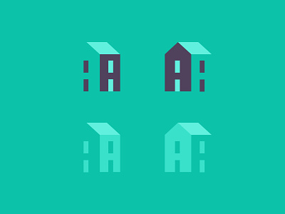 3D A House Logo branding housing logo logo design logos logotype monogram property