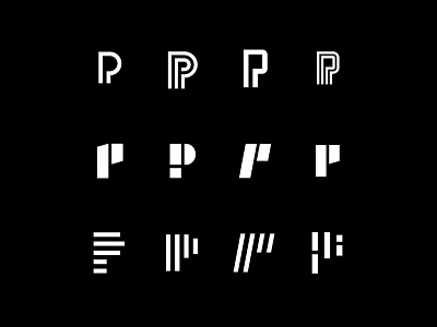 P logo development branding concepts icon industrial logo logotype manufacturing typography