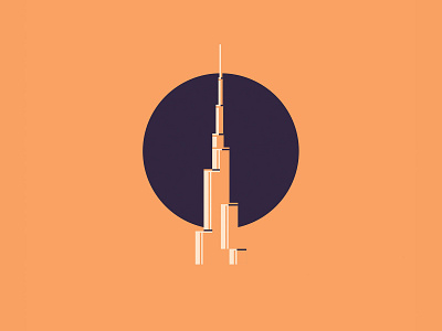 Burj Khalifa Dubai Illustration by Simon Ward on Dribbble