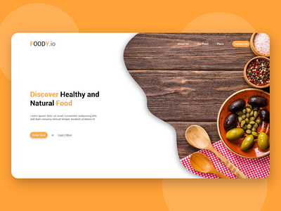 Foody Web Templates adobe xd adobe xd templates branding design foody home page homepage restaurant restaurant app design restaurant landing page ui web theme web theme design