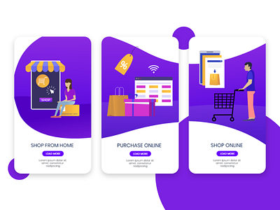Online Shopping Mobile App screen adobe xd adobe xd app design android app android templates home screen online shop online shopping shop shopping app shopping app design ui ui design