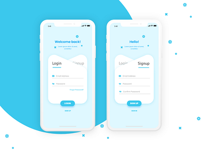 Sign in & Sign up page design concepts adobe xd adobe xd templates ios templates design login and sign up page minimalist app design mobile app mobile app design sign up page ui ui design